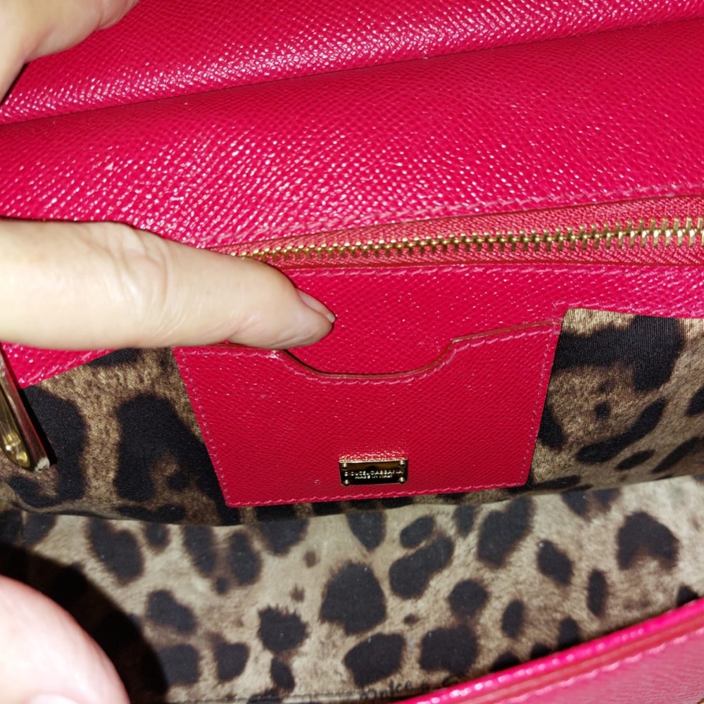 Dolce & Gabanna Sicily Bag Red Leather - Picture 6 of 8